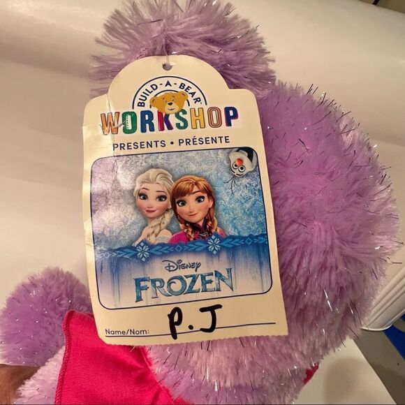 Build-A-Bear purple Frozen Anna New With Tags and Birthday T-shirt - Picture 8 of 12